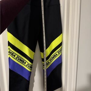 Zumba Fitness Black and Yellow Leggings